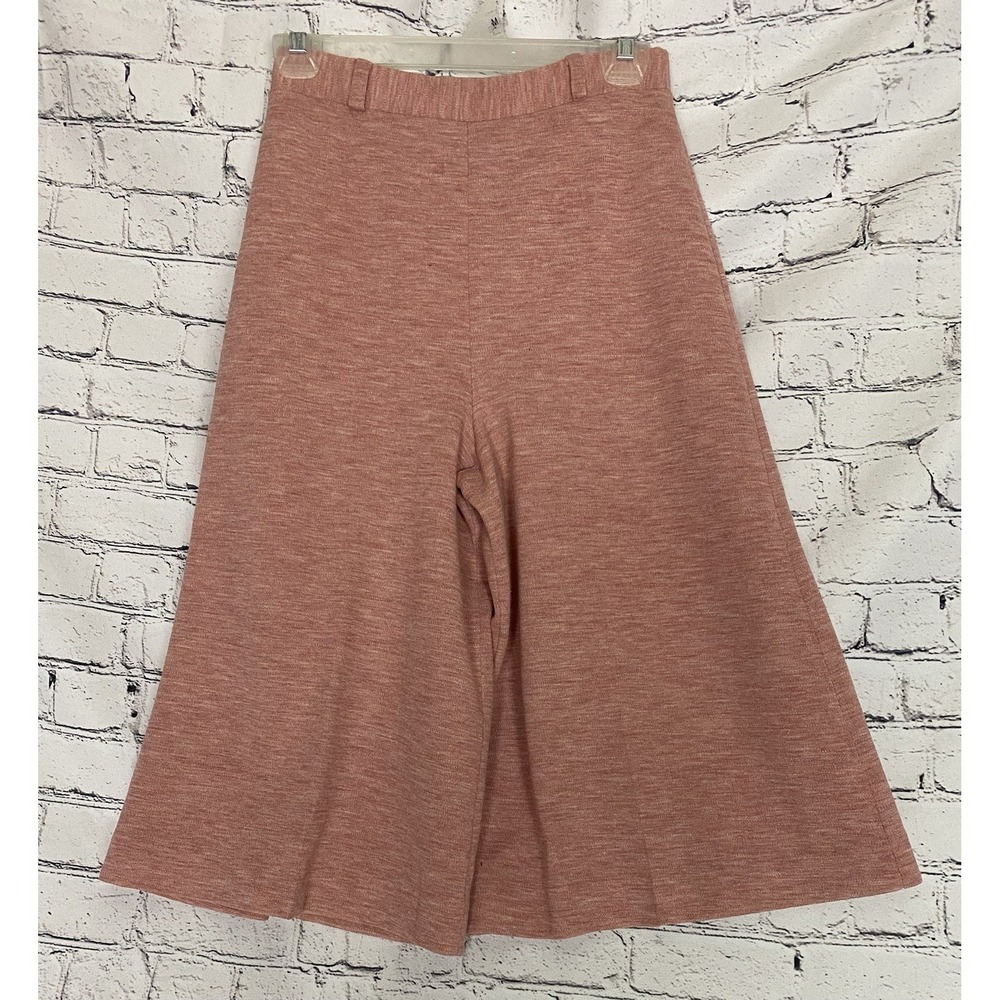 Vtg Russ NWT 70's Pink 8 Culottes Gaucho Wide Leg Midi Crop Pants Disco